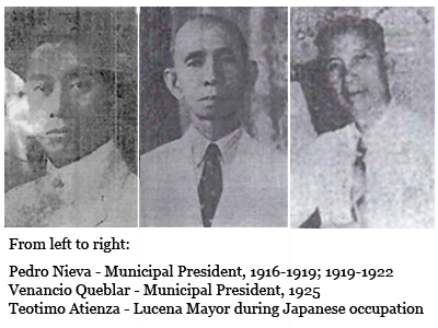 Lucena City Mayors from 1896 to Present